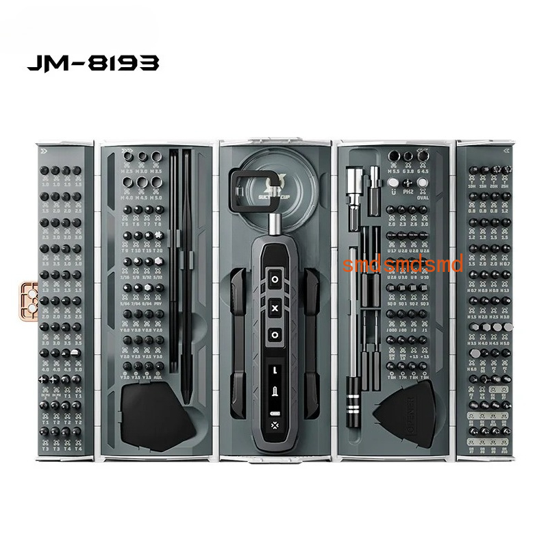 Electronics Repair Glasses - JM-8193精密コードレス電動ドライバーセット 磁気トルクスビット 携帯電話メガネ電子機器修理ツール