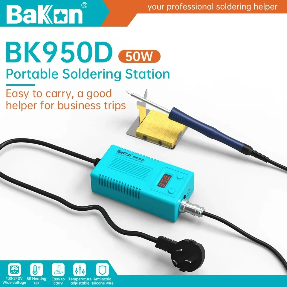 Electronics Repair Training - Bakon BK950D はんだ付けステーション Estación T12 温度調整デジタルステーション