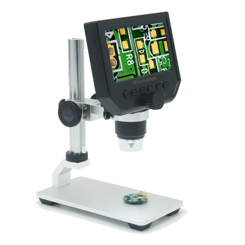 Electronics Repair Videos - ポータブル3.6MP VGA 4.3インチHDデジタル電子顕微鏡 1-600倍拡大鏡 ビデオ顕微鏡 PCBマザーボード修理