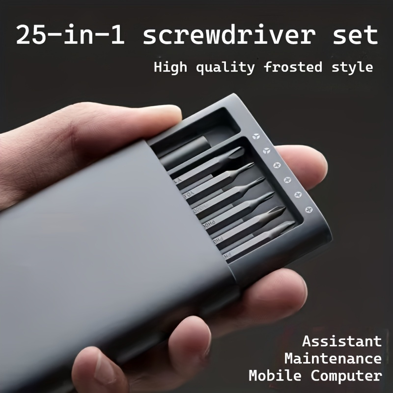 Electronics Repair Glasses - 25-in-1 磁気精密ドライバーセット – マイナスドライバーとプラスドライバー、電話、PC、メガネ、時計、電子機器の修理に