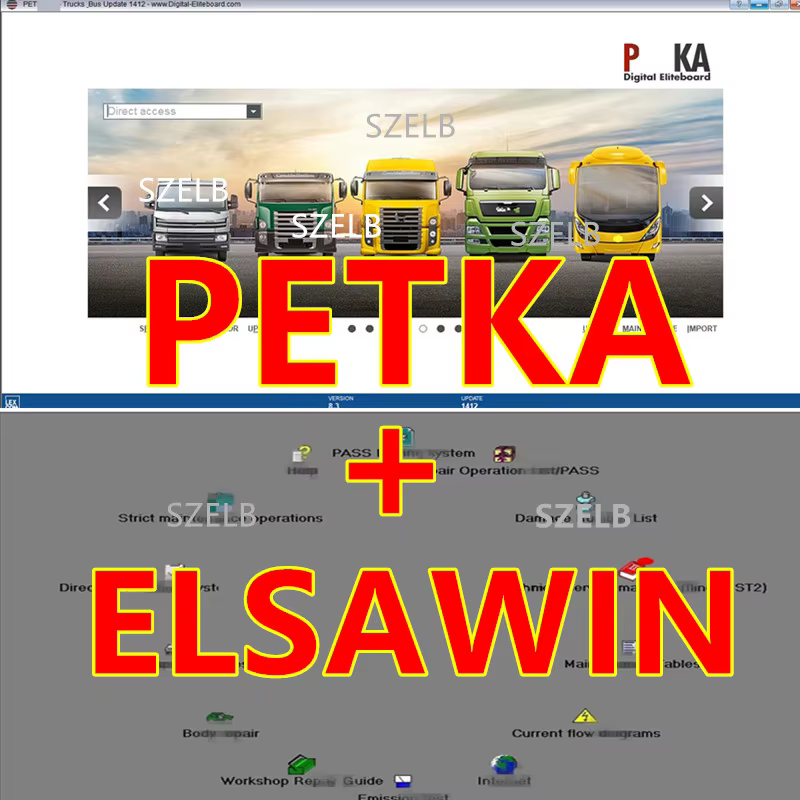 Electronics Repair Parts - 2026年ホットセール、PET/KA 8.3 ELSAWIN 6.0 V/W+AU/DI+SE/AT+SKO/D向け自動車修理用、Elsawinソフトウェア、車両、電子部品カタログ