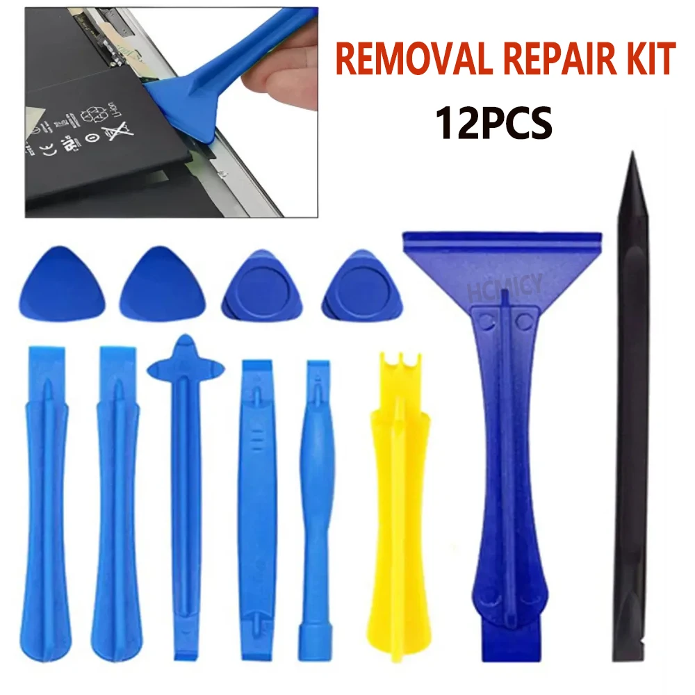 Electronics Repair Training - 耐久性のあるプラスチック製ギターピック、プライツール、ブレードオープニングツール、三角形携帯電話修理キット（iPhone修理用）