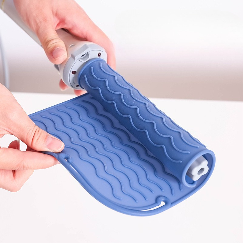 Heat Mat Silicone - 耐熱シリコンマットパッド収納ノンスリップマット防水高品質パッドポータブルヒートカーリングアイロン耐熱ツール