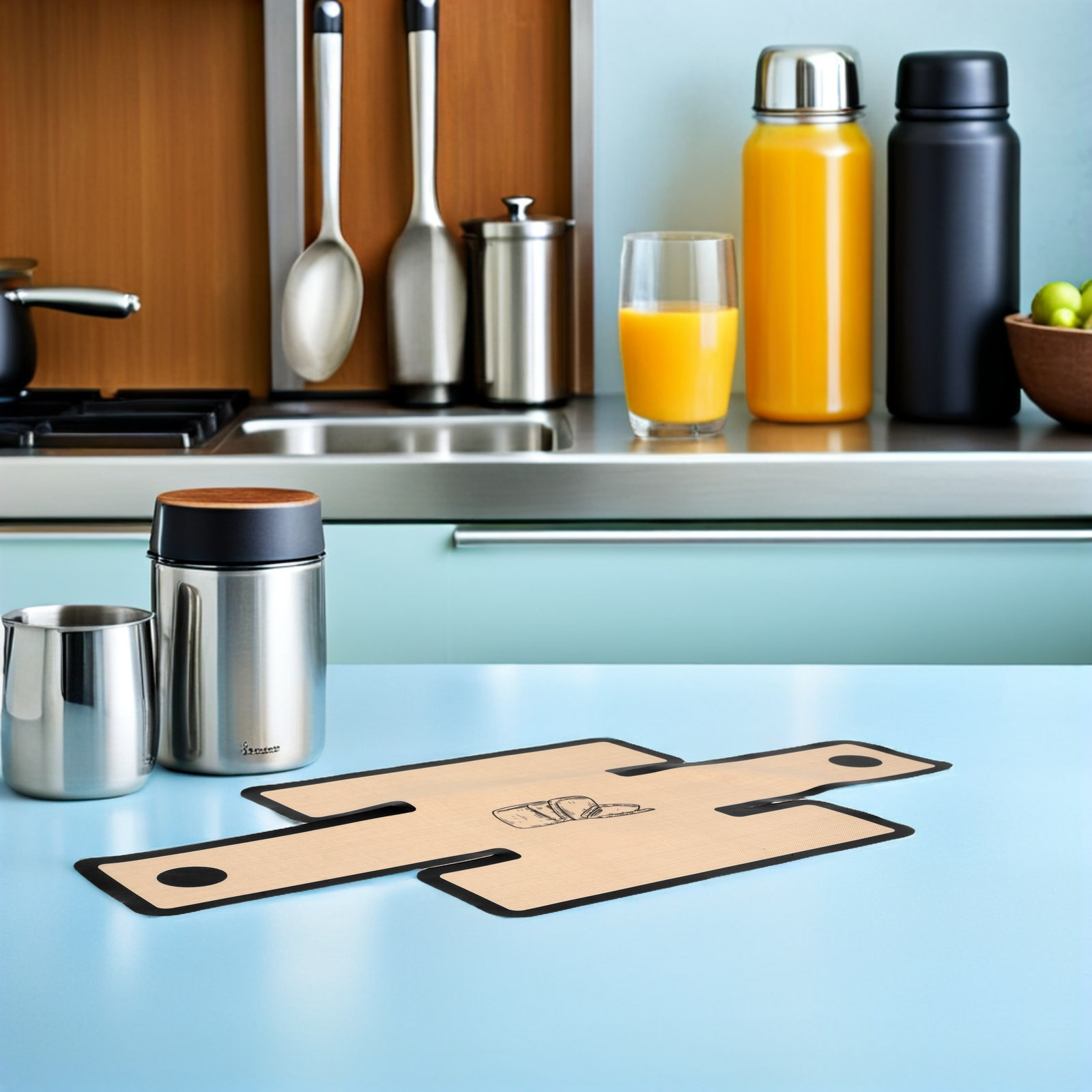 再利用可能なシリコン製ベーキングマット、ダッチオーブン用ロン - Heat Mat Silicone のレビューと価格