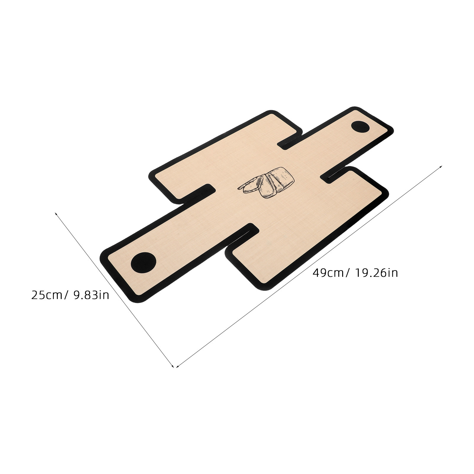 再利用可能なシリコン製ベーキングマット、ダッチオーブン用ロン - Heat Mat Silicone のレビューと価格
