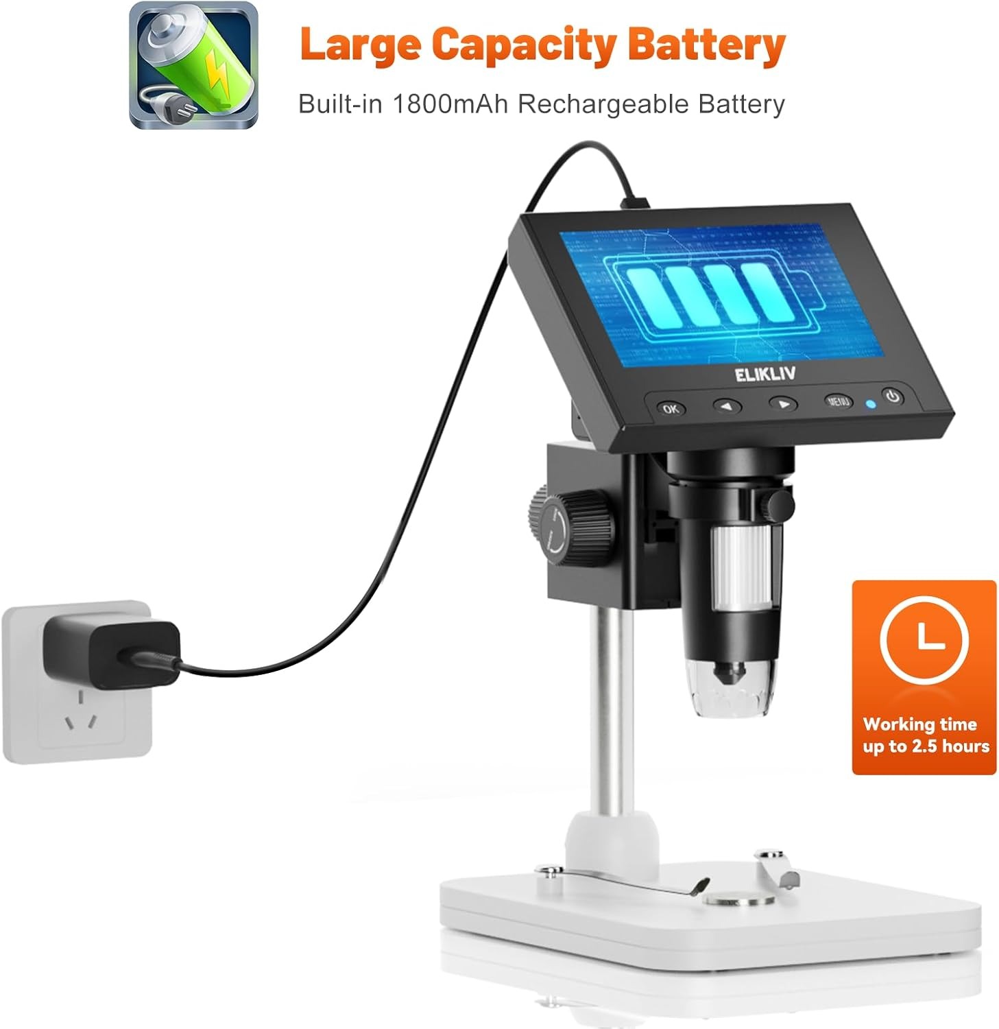 4.3インチLCDデジタル顕微鏡、電子機器用1000倍コイン - Electronics Repair Videos のレビューと価格