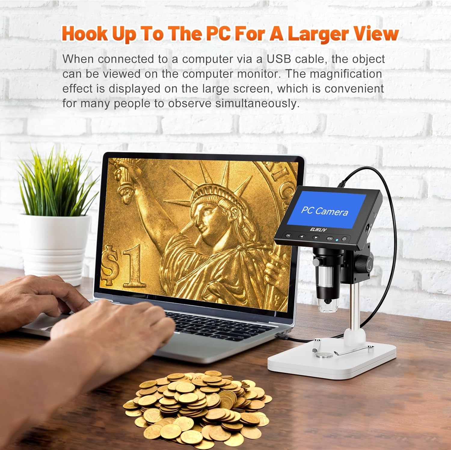 4.3インチLCDデジタル顕微鏡、電子機器用1000倍コイン - Electronics Repair Videos のレビューと価格