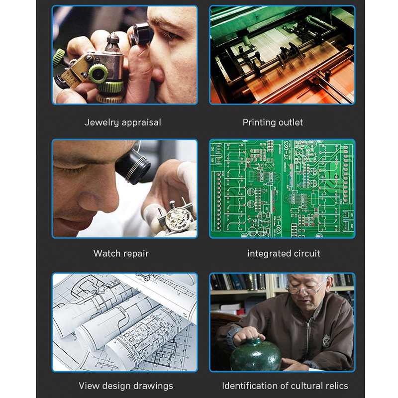 LED ヘッドバンド拡大鏡プロフェッショナル虫眼鏡ジュエリー - Electronics Repair Glasses のレビューと価格