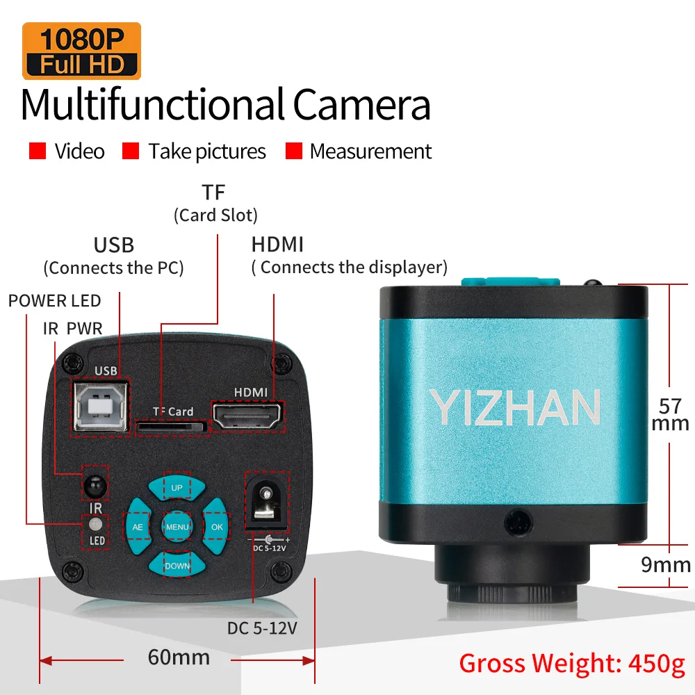 YIZHAN 180倍ズームレンズデジタル顕微鏡、電子機器用 - Electronics Repair Videos のレビューと価格
