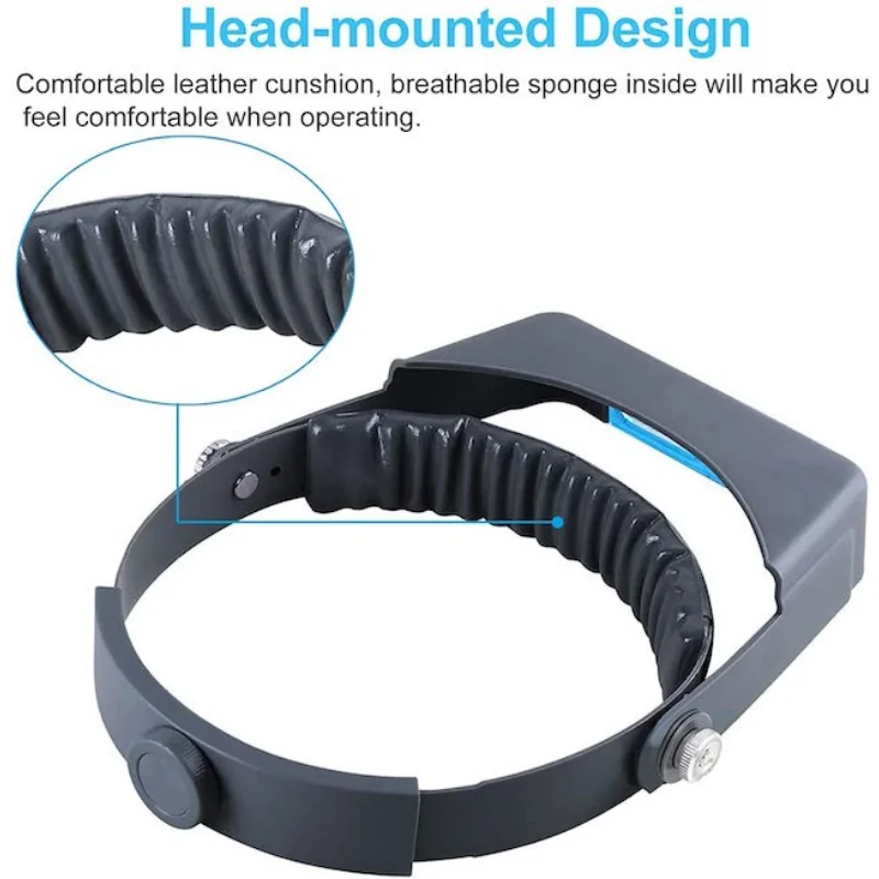 Tungfull ヘッドバンド拡大鏡ヘッドマウントハンズフリ - Electronics Repair Glasses のレビューと価格