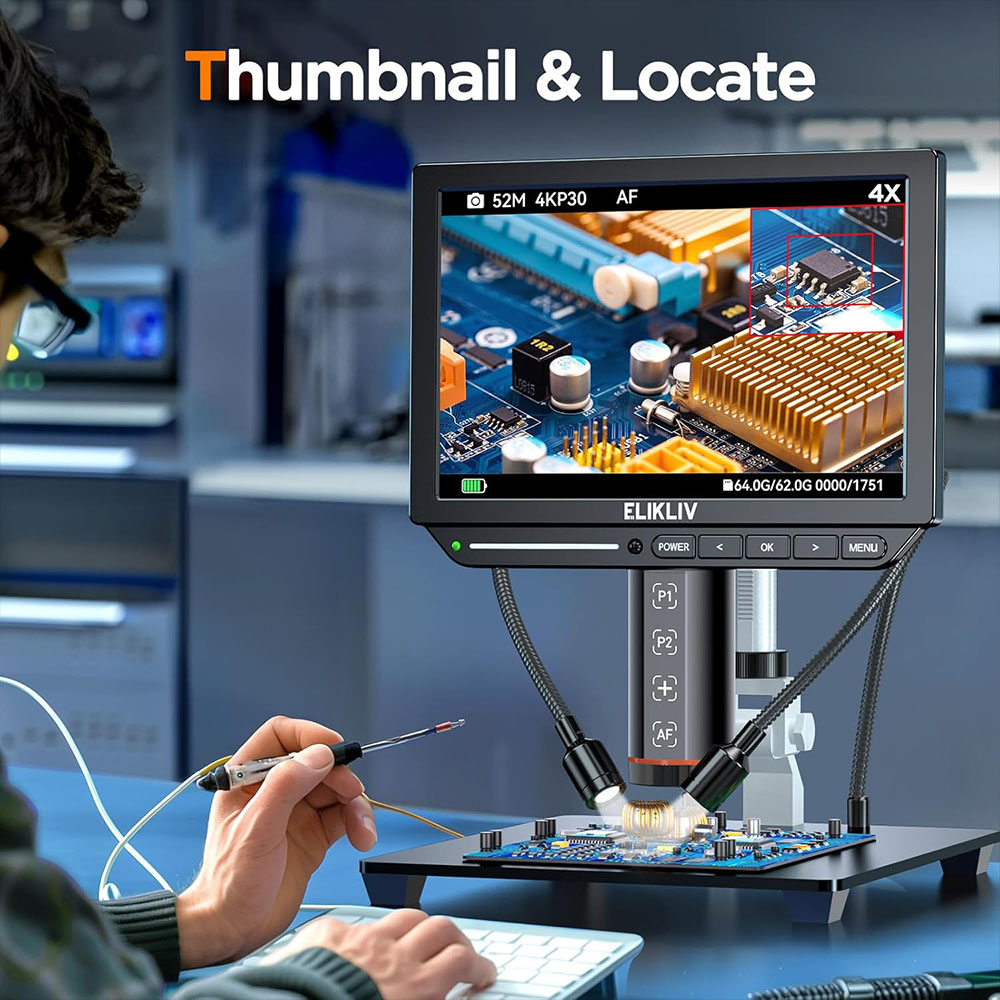 Elikliv EM4K-AF オートフォーカス 4K デジ - Electronics Repair Videos のレビューと価格