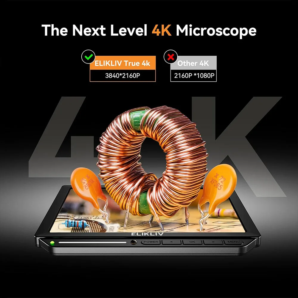 Elikliv EM4K-AF 4K デジタル顕微鏡オートフ - Electronics Repair Videos のレビューと価格