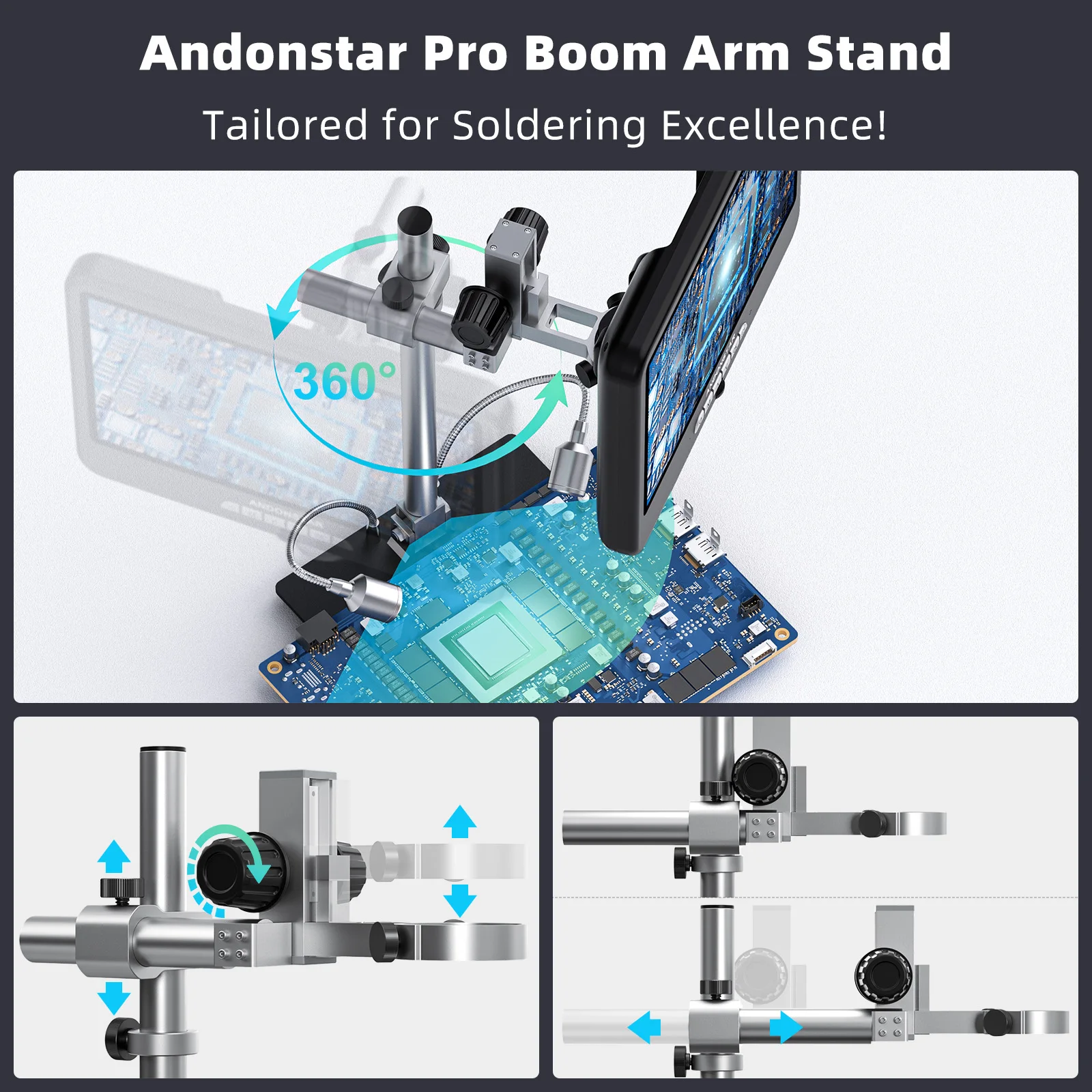 Andonstar AD210S-Pro 4K 60FPS  - Electronics Repair Microscope のレビューと価格