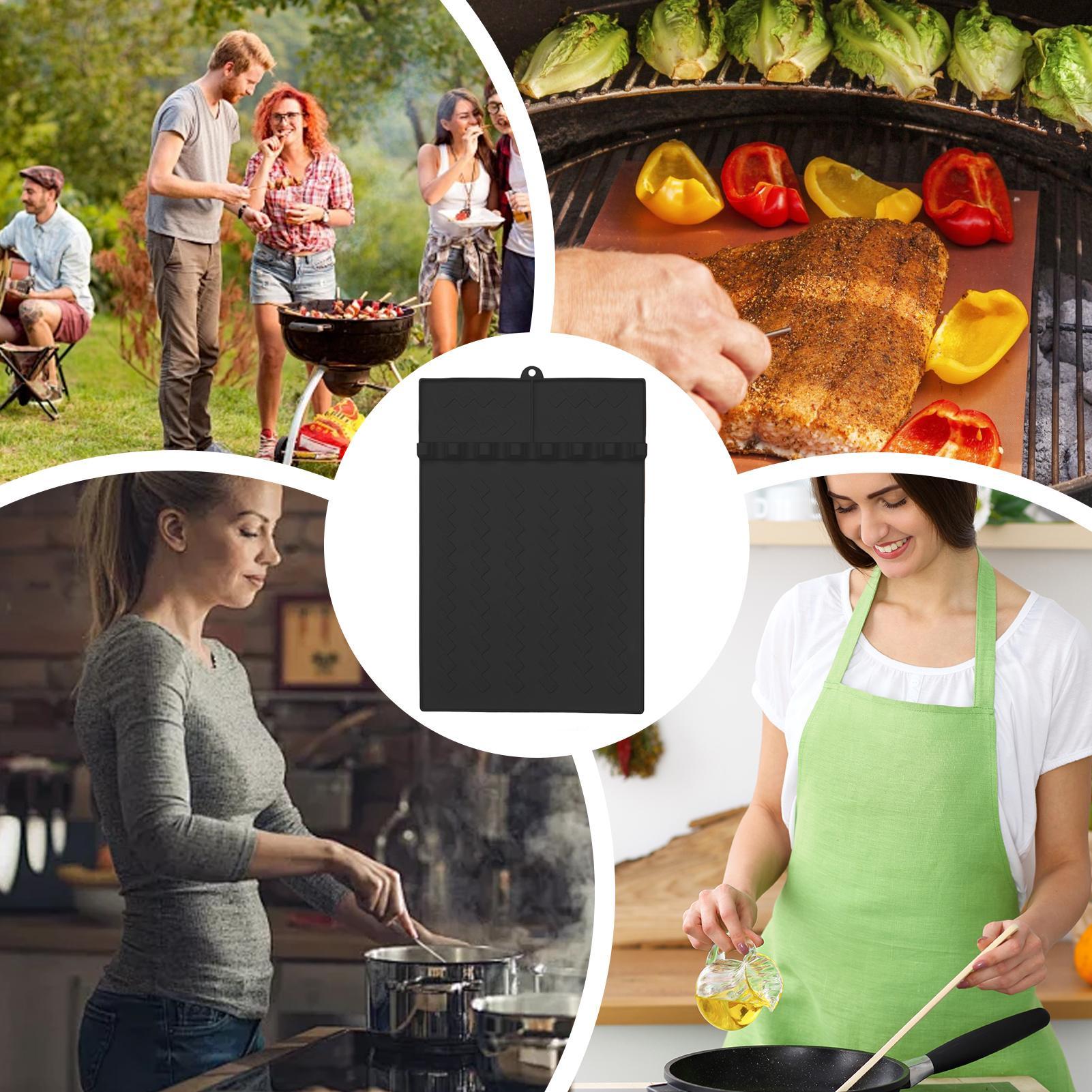 シリコーンバーベキューグリルマットサイドシェルフスパチュラツ - Heat Mat Silicone のレビューと価格