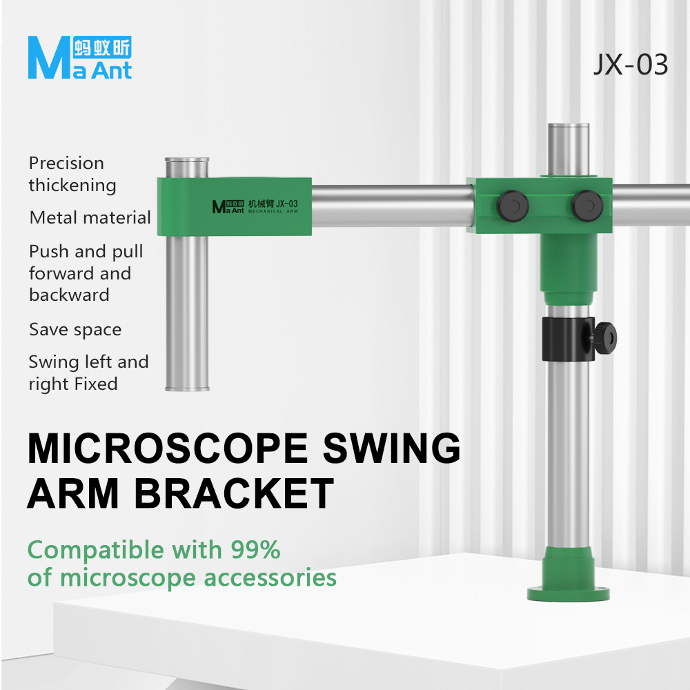 ManAnt 顕微鏡アーム 360 度回転ブラケット機械式ス - Electronics Repair Microscope のレビューと価格
