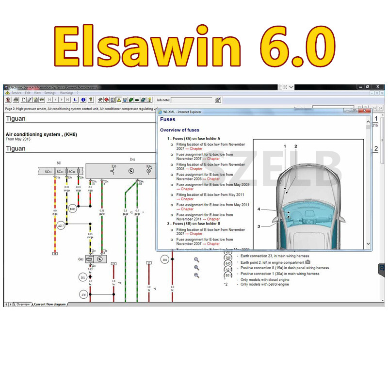 最新のETKA 8.6+ Elsawin 6.0 自動車修理 - Electronics Repair Parts のレビューと価格