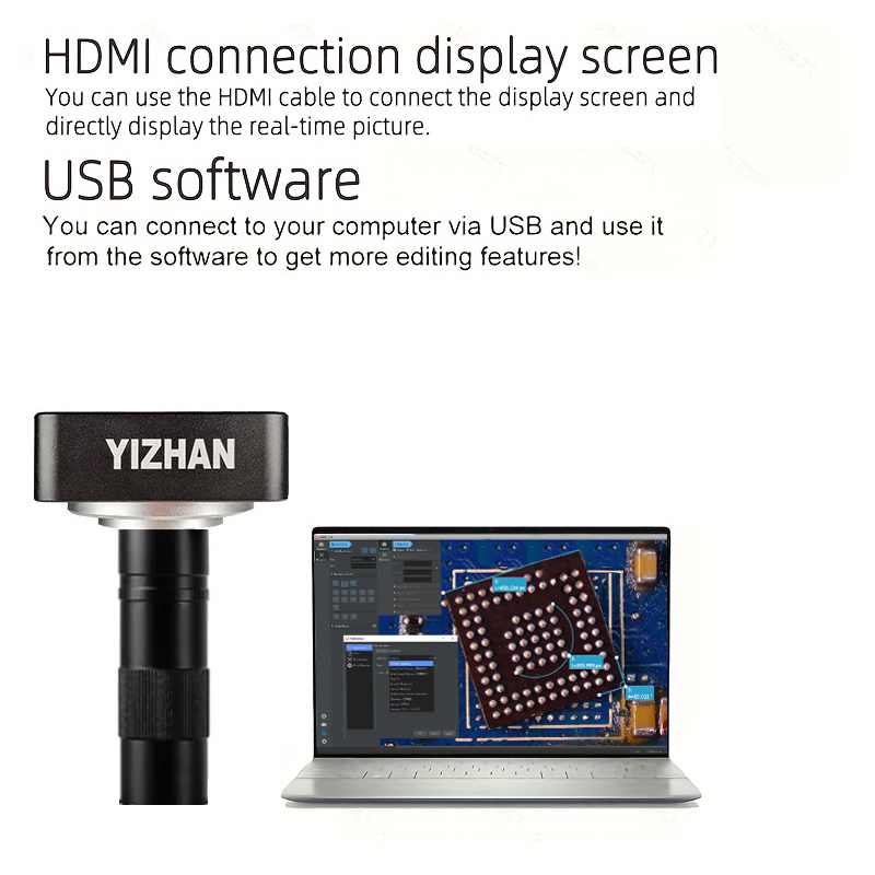 YIZHAN 60MP電子顕微鏡 USB HDMI 4K工業 - Electronics Repair Videos のレビューと価格