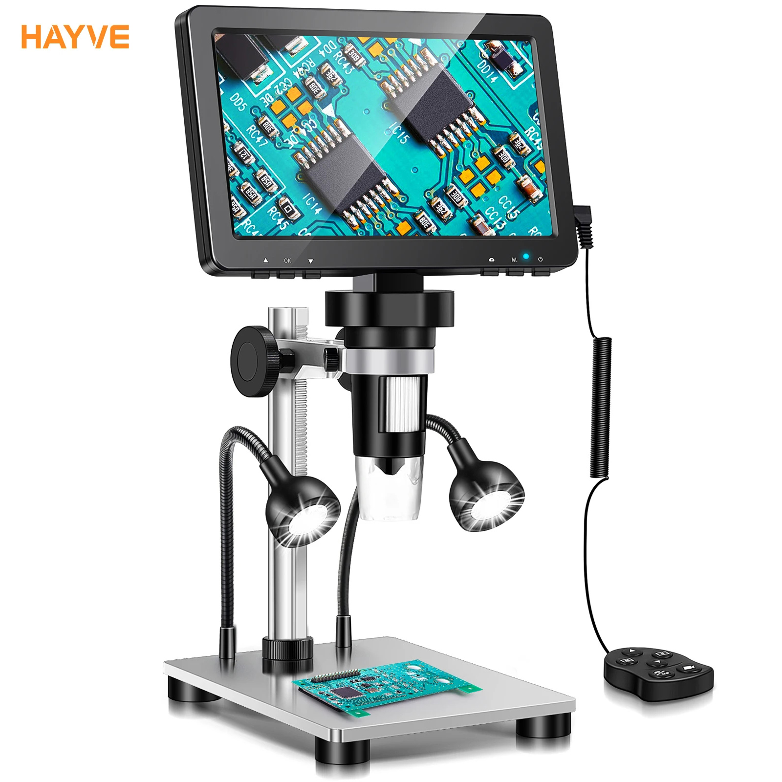 Hayve 7 インチデジタル顕微鏡 1200X ズーム 1 - Electronics Repair Videos のレビューと価格