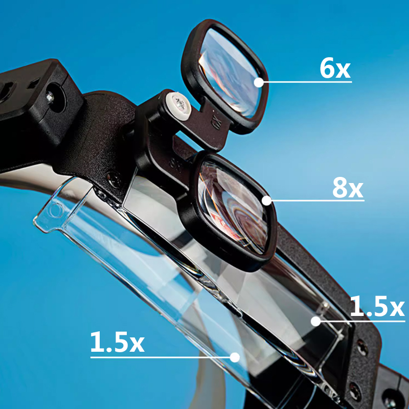LEDライト顕微鏡メガネ、ヘッドバンド拡大鏡、ヘルメットスタ - Electronics Repair Glasses のレビューと価格