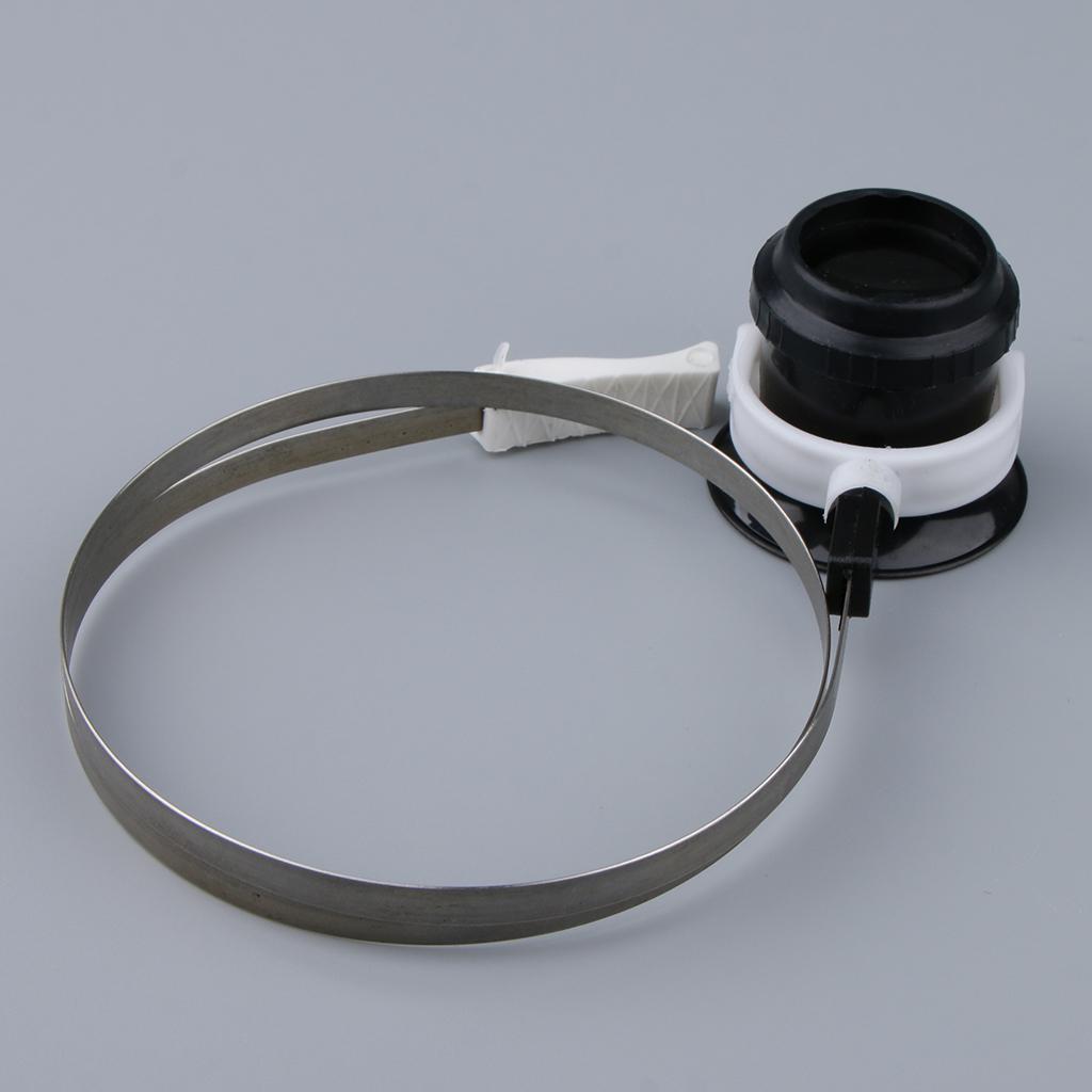 眼鏡ルーペ 携帯用ステンレス鋼拡大鏡 宝石商ツールセットや電 - Electronics Repair Glasses のレビューと価格