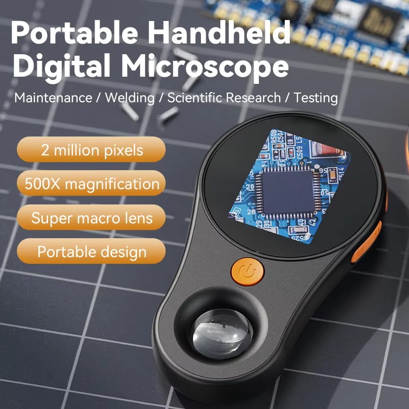 500X ハンドヘルドデジタル顕微鏡 2 インチ IPS ス - Electronics Repair Microscope のレビューと価格