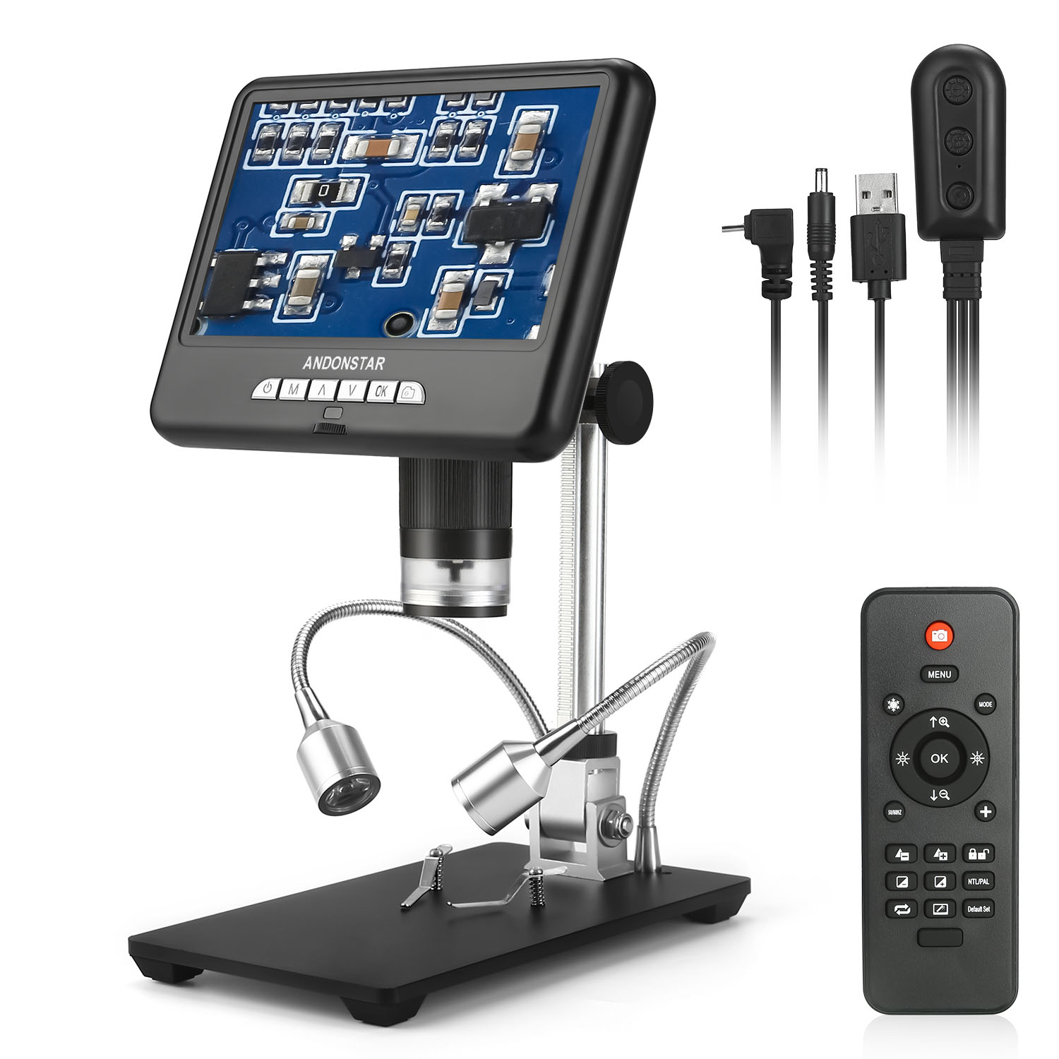 Andonstar AD407 HDMI はんだ付けデジタル - Electronics Repair Microscope のレビューと価格