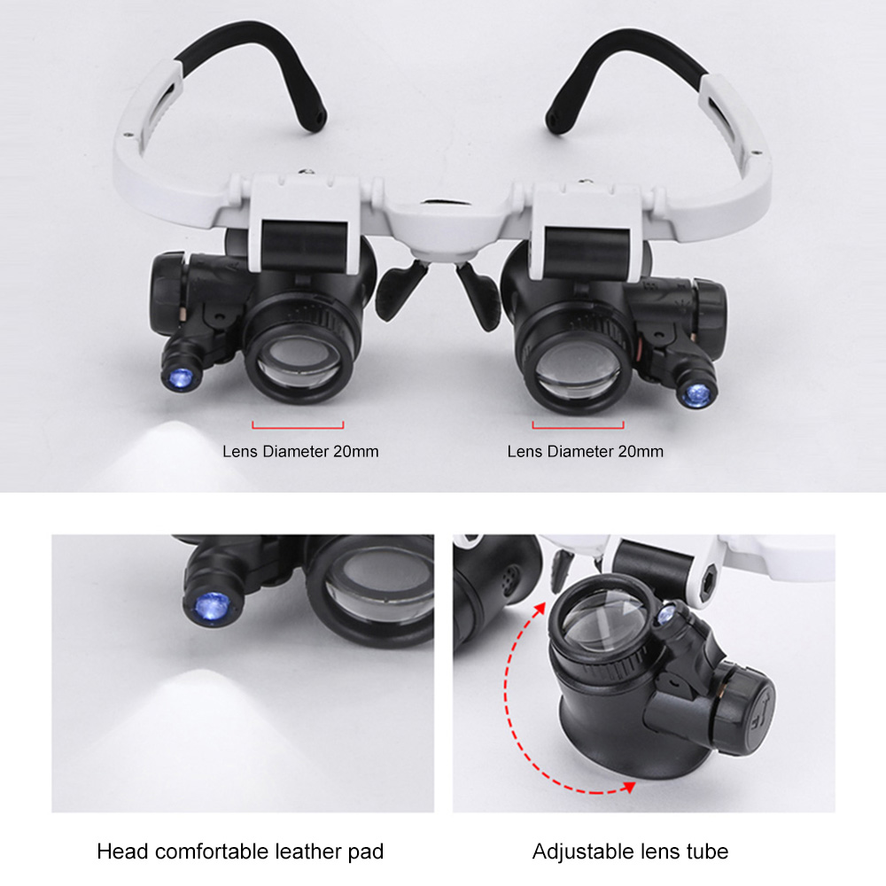 9892H 虫眼鏡 8X/15X/23X 宝石商時計屋 LE - Electronics Repair Glasses のレビューと価格