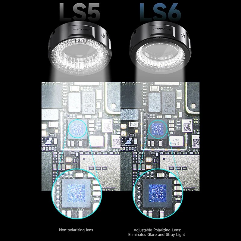 メカニック LS5 LS6 顕微鏡リングライト偏光 84 L - Electronics Repair Microscope のレビューと価格