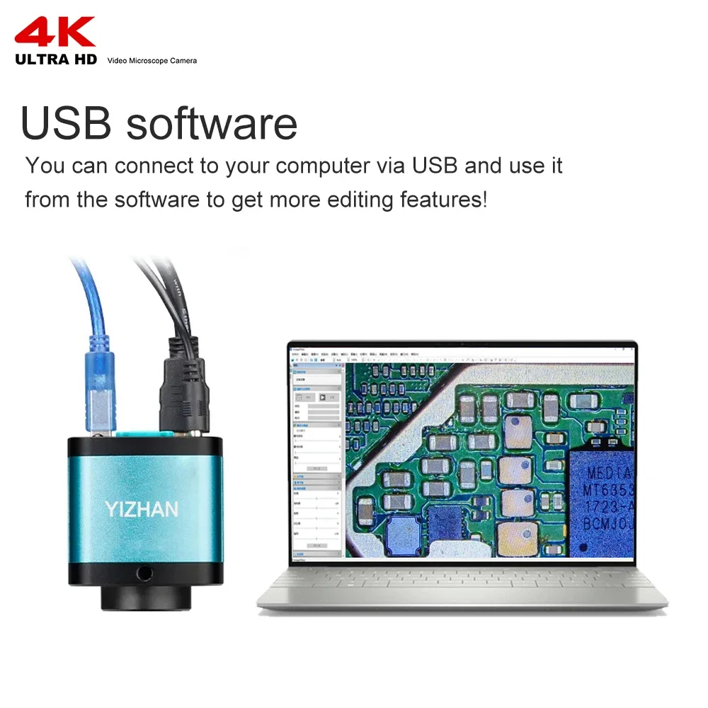 4K 48MP HD 電子デジタル顕微鏡 1080P 60F - Electronics Repair Videos のレビューと価格