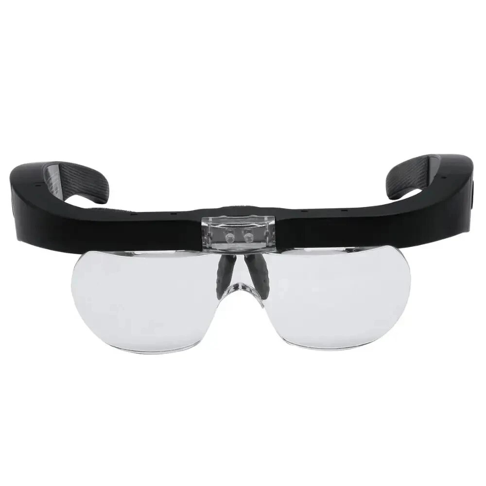 2つのLEDライト、読書、時計メーカーの修理、USB充電式拡 - Electronics Repair Glasses のレビューと価格