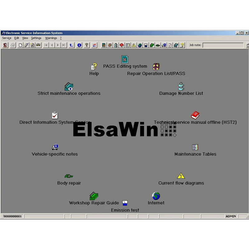 最新の自動車修理ソフトウェア Elsawin 6.0 & E - Electronics Repair Parts のレビューと価格