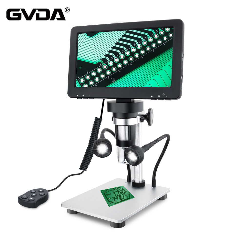 GVDA電子デジタル顕微鏡 50-1200倍 はんだ付け用ビ - Electronics Repair Videos のレビューと価格