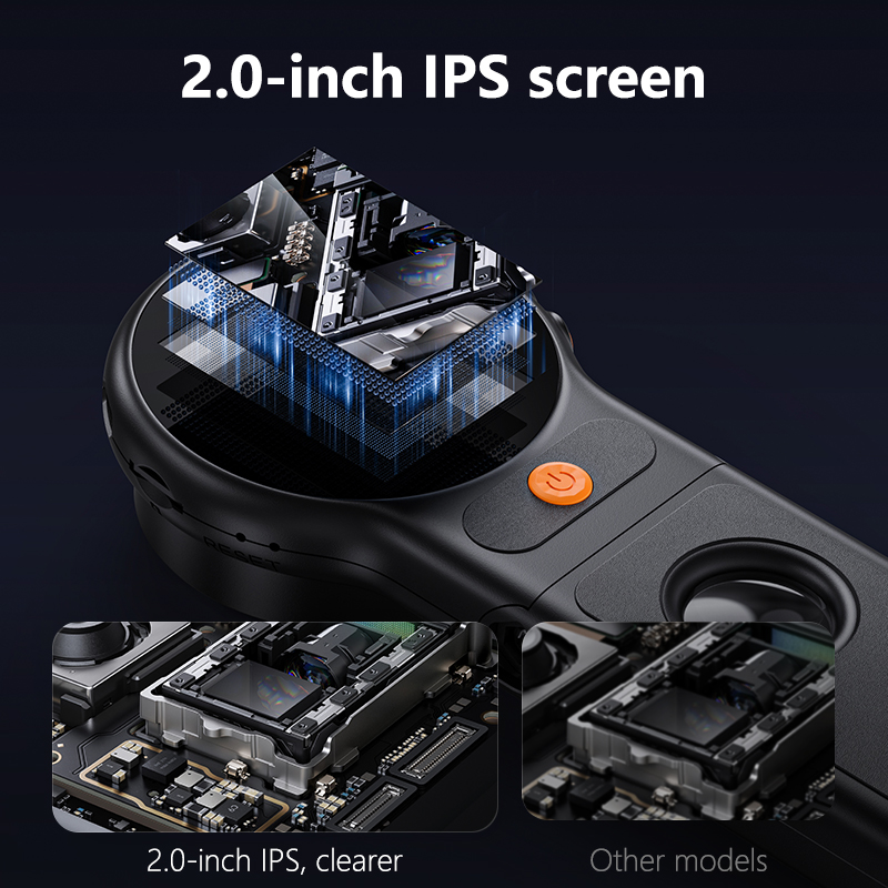 オートフォーカス 500X デジタル顕微鏡 8LED 2MP - Electronics Repair Videos のレビューと価格